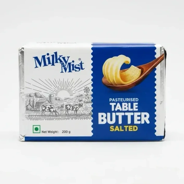 Milky Mist Table Butter Salted, 200g - 200g