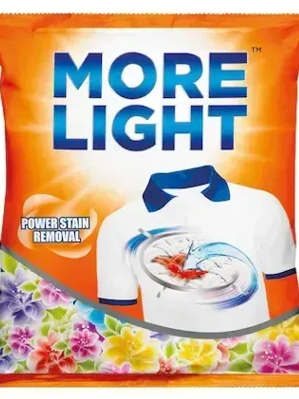 More Light Power Stain Removal Detergent Washing Powder Pouch, 1 kg - 1 Kg