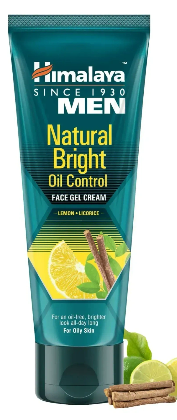 Himalaya Men Face Gel Cream Oil Control Natural Bright, 50g - 50g