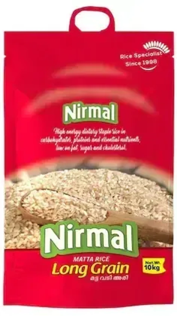 Nirmal Matta Rice Long Grain, 10 kg - 10 kg