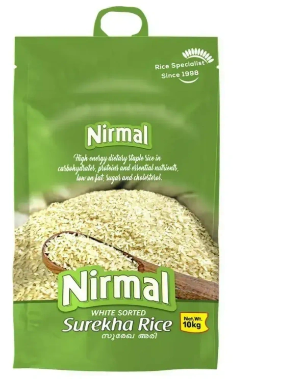 Nirmal White Sorted Surekha Rice, 10 kg - 10 kg