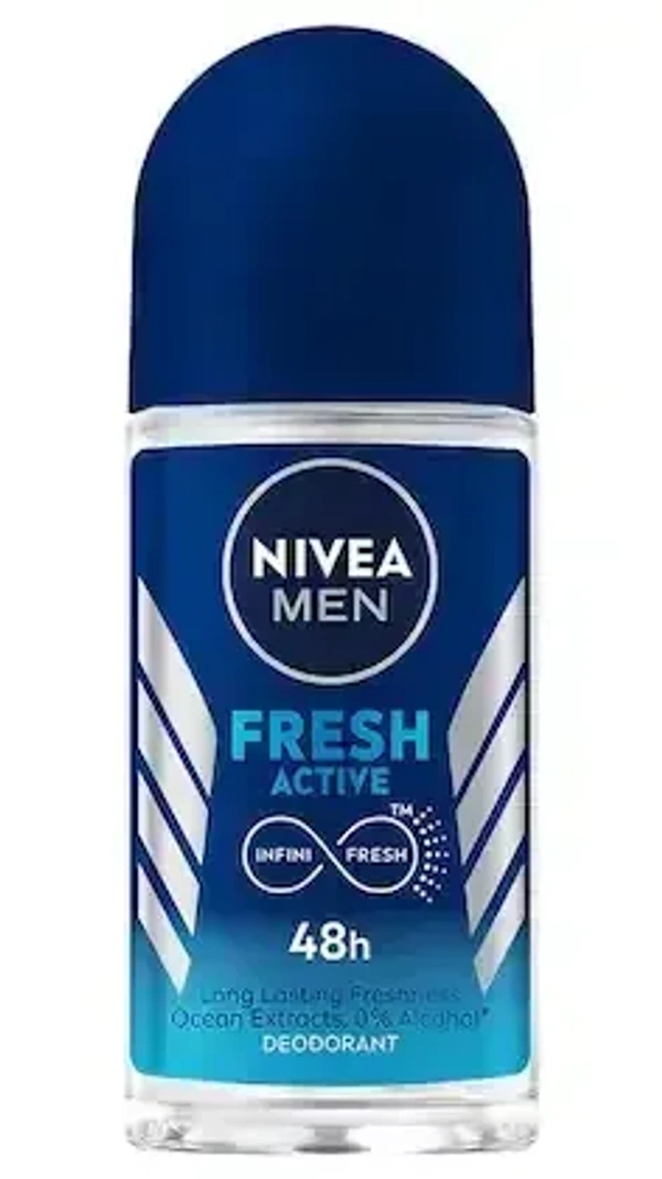 Nivea Men Deodorant Roll on, 50 ml - 50 ml