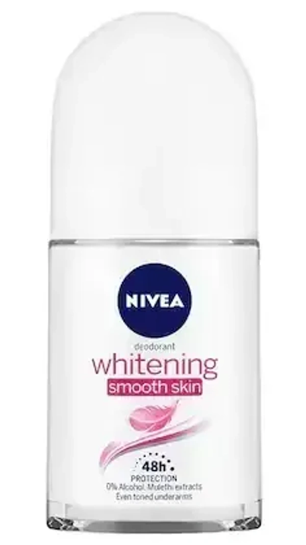 Nivea Whitening Smooth Skin Roll On, 50 ml - 50 ml