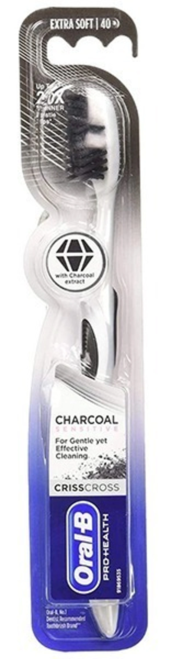 Oral-B Toothbrush Crisscross Charcoal Sensitive Extra Soft, 1 pcs - 1 pcs