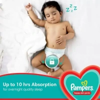 Pampers Diapers Happy Skin Pants Extra Large, 2 pants