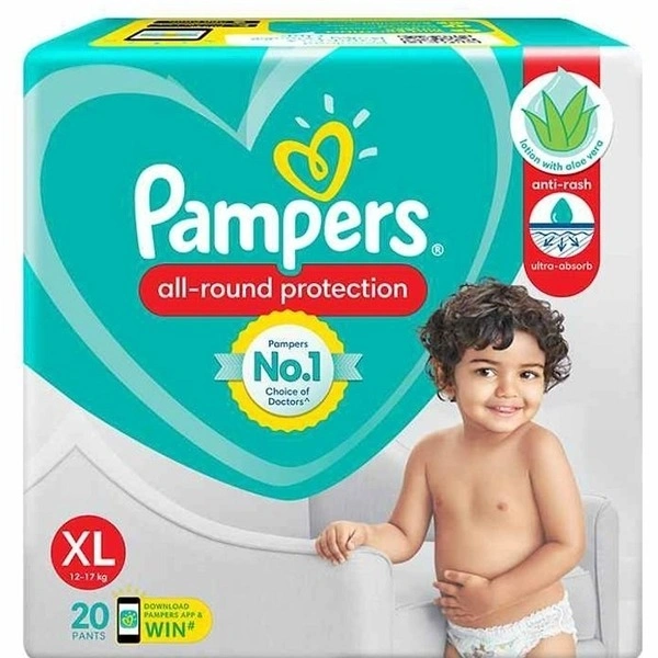 Pampers Diapers All-Round Protection Extra Large, 20 pants