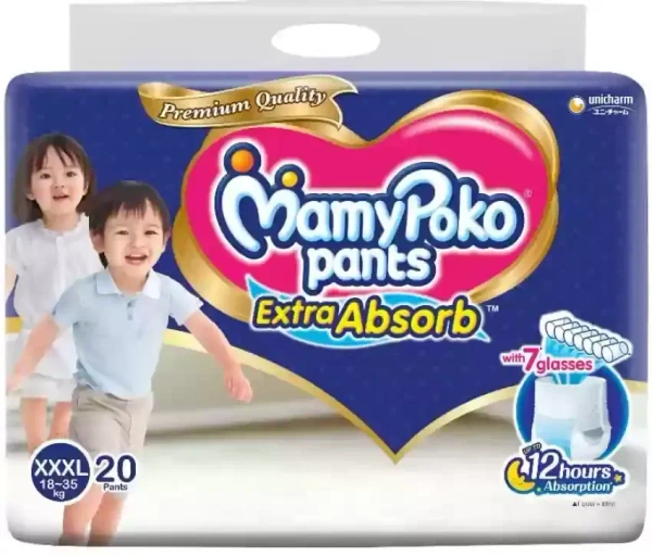 Mamy Poko MamyPoko Pants Extra Absorb Triple Extra Large (XXXL), 7 pants