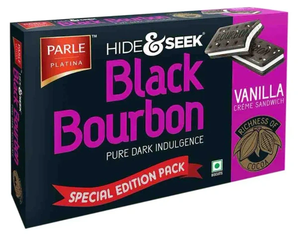 Parle Platina Hide & Seek Black Bourbon Vanilla 300g - 300g