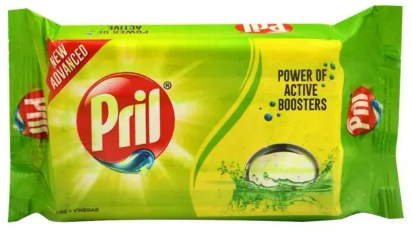 Pril Lime + Vinegar Dishwash Bar, 400g - 400g