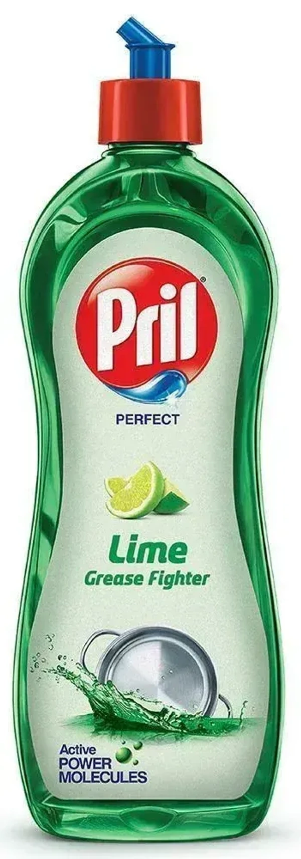 Pril Perfect Lime Grease Fighter Active Dishwash Liquid, 750 ml - 750 ml