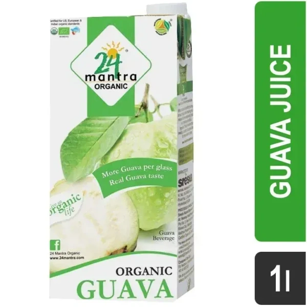 24 Mantra Organic Guava Juice 1L - 1L