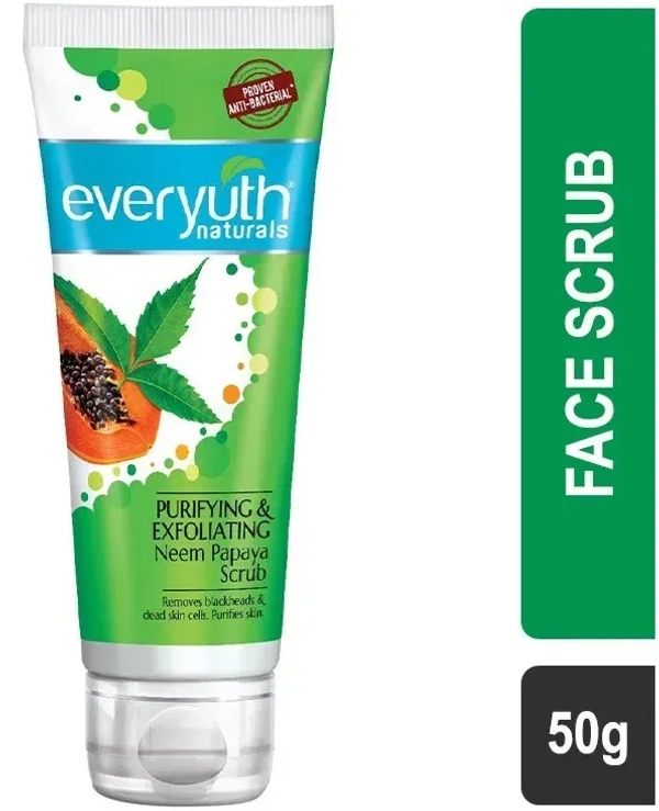 Everyuth Neem Papaya Scrub Purifying Exfoliating, 50g - 50g