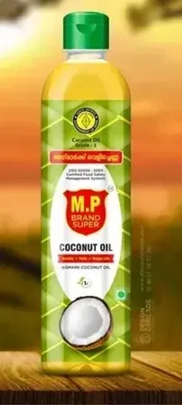 Mp MP Agmark Coconut Oil Bottle, 500 ml - 500ml