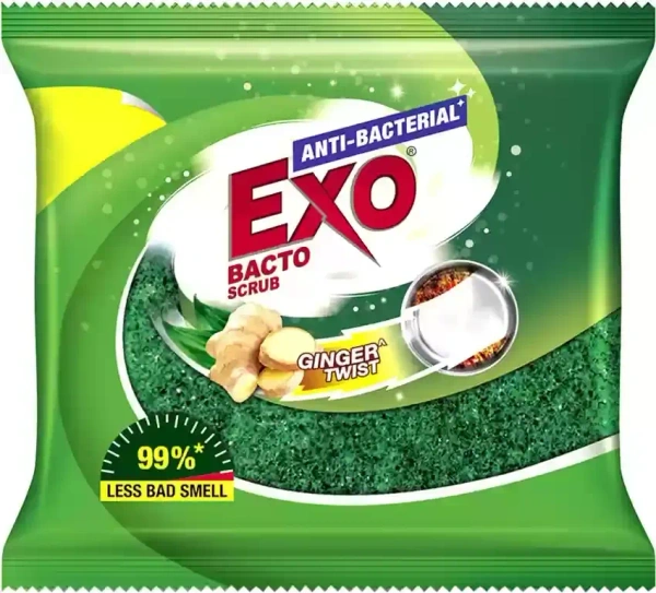 Exo Dishwash Scrubber Bacto Scrub Ginger Twist, 1 pcs - 1 pcs