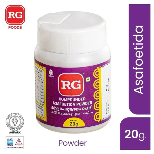 Rg RG Compounded Asafoetida Powder, 20g - 20g