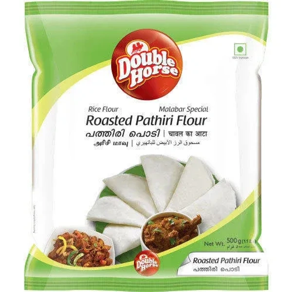 Double Horse Roasted Pathiri Flour, 500g - 500g