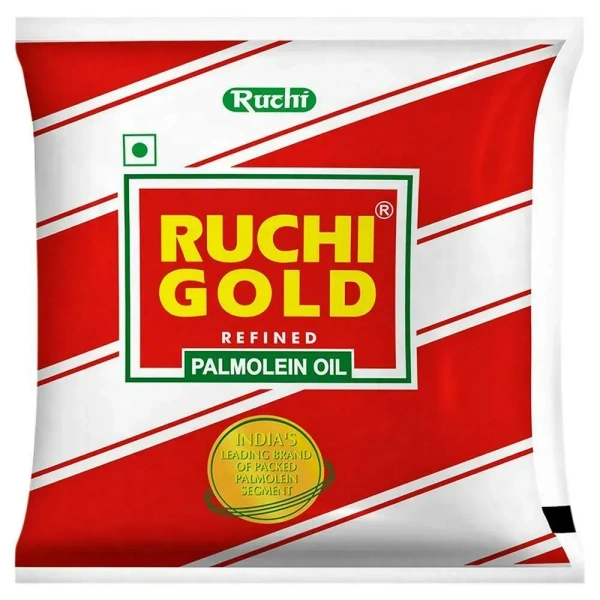 Ruchi Gold Refined Palmolein Oil Pouch, 500 ml - 500ml
