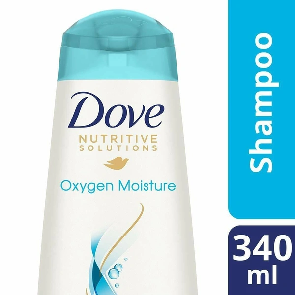 Dove Oxygen Moisture Shampoo For Flat Thin Hair, 340ml - 340ml