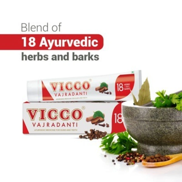 Vicco Vajradanti Ayurvedic Toothpaste Dalchini, 80g - 80g