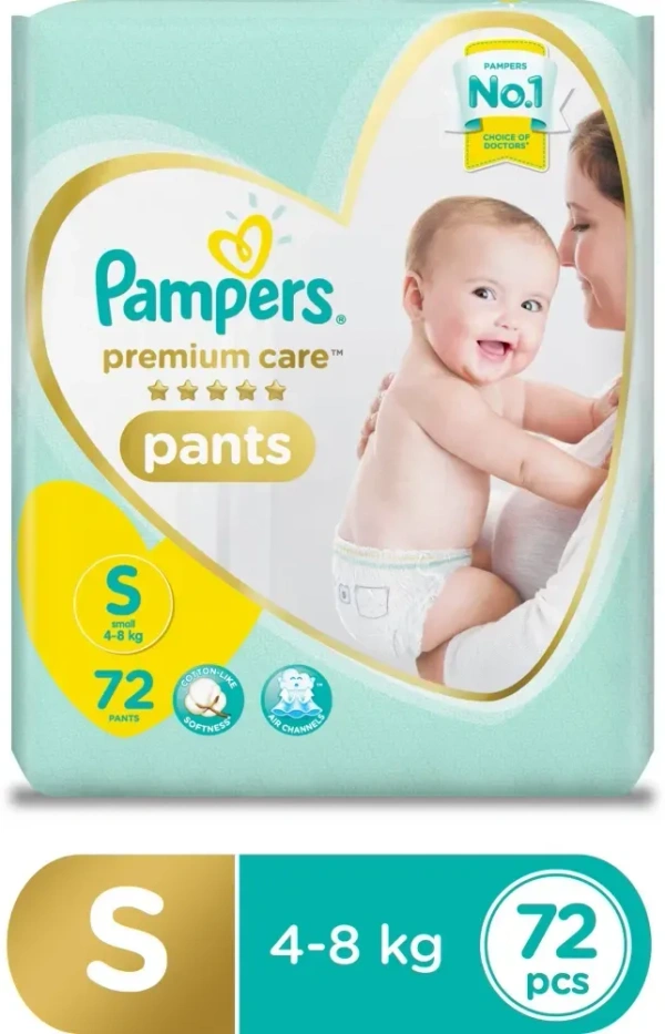 Pampers Baby Premium Pants  Small (72 Pants), 72 pants