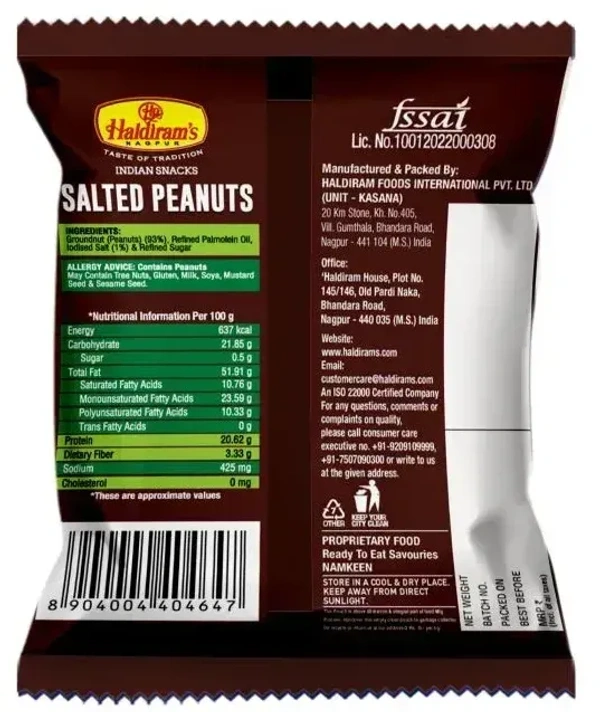 Haldiram's Indian Snacks Salted Peanuts, 200g - 200g