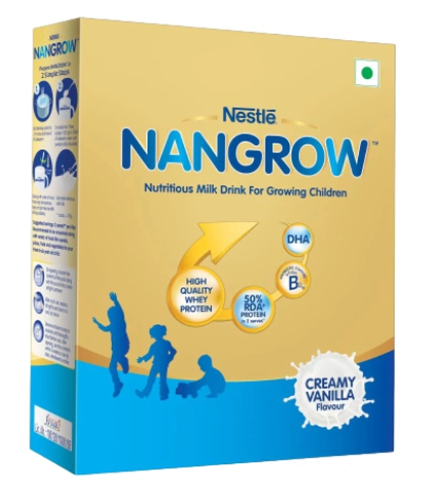 Nestle Nangrow Nutritious Milk drink for growing children Vanilla Flavor, 400g - 400g