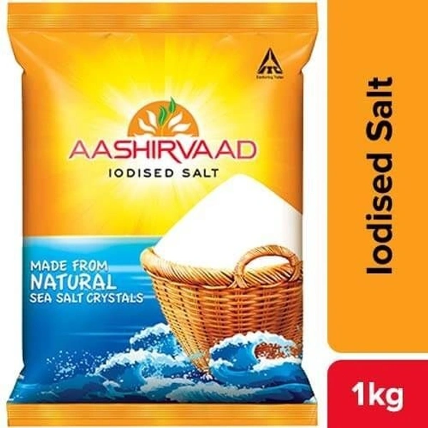 Aashirvaad Iodised Salt Packet, 1 kg - 1 Kg