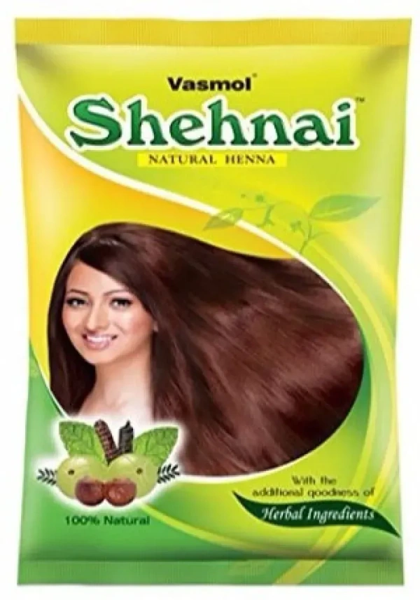 Vasmol Shehnai Natural Henna Powder, 200g - 200g