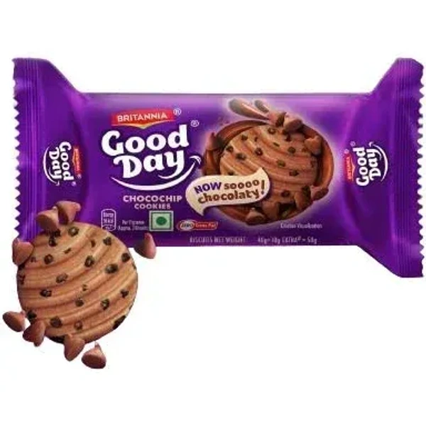 Britannia Good Day Chocochip Cookies Pack, 120g - 120g