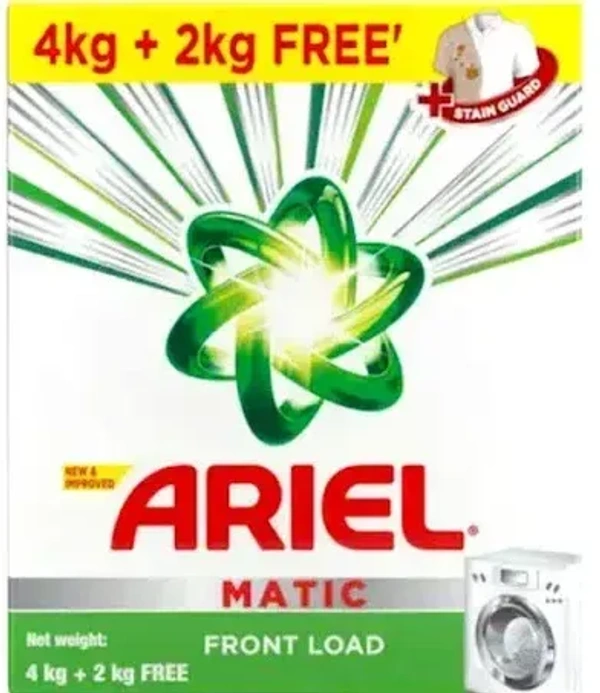 Ariel Matic Front Load Detergent Washing Powder, 6 kg - 6 kg