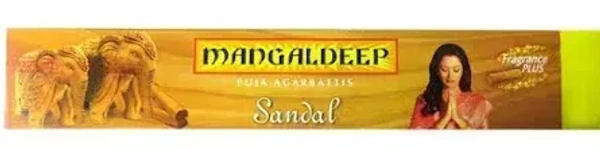 Mangaldeep Puja Agarbattis Rose Chandan Fragrance, 12 pcs - 12 pcs