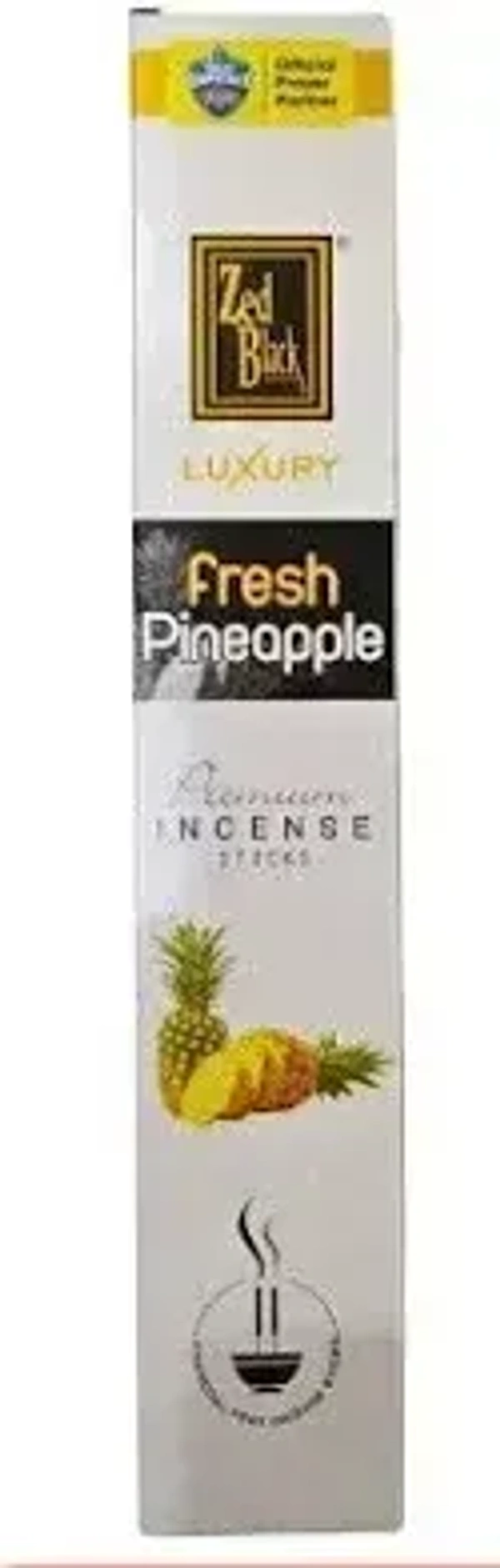 Zed Black Incense Sticks Luxury Fresh Pineapple, 18g - 18g