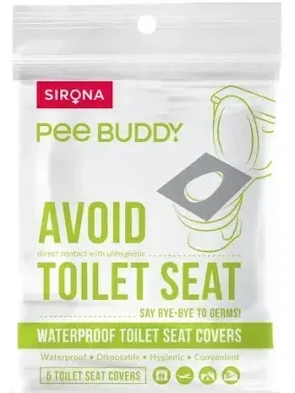 Peebuddy PeeBuddy Waterproof Toilet Seat Cover, 5 pcs - 5 pcs