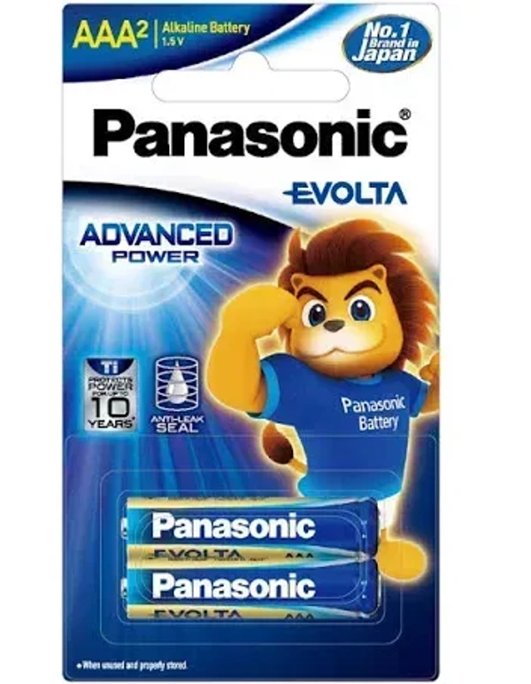 Panasonic Evolta AAA Alkaline Battery, 2 pcs - 2 pcs