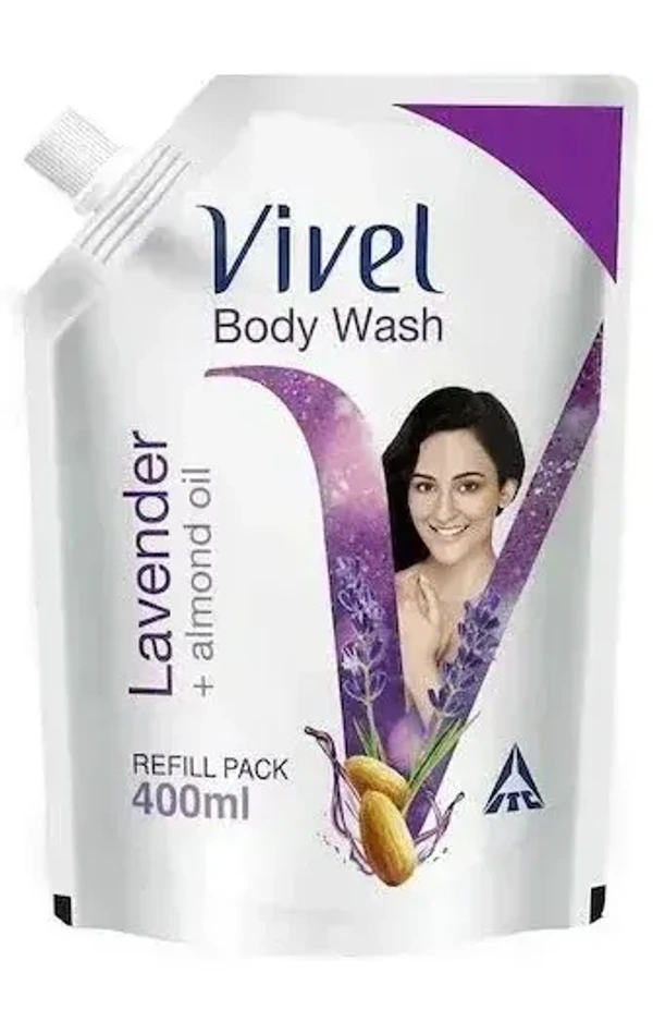 Vivel Body Wash Lavender + Almond Oil, 400 ml - 400 ml
