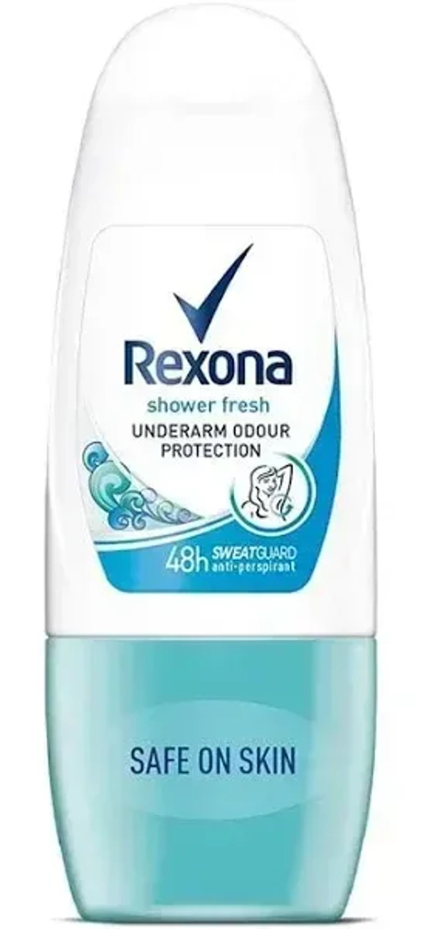 Rexona Deodorant Roll On Shower Fresh Underarm Odour  Protection, 25 ml - 25 ml