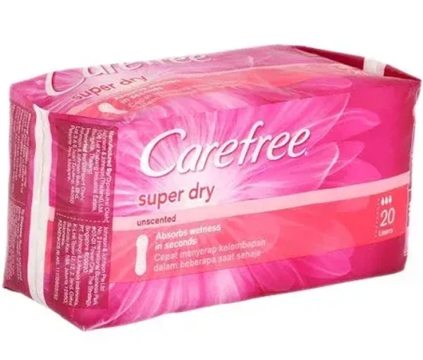 Carefree Super Dry Panty Liners, 20 pads - 20 pads