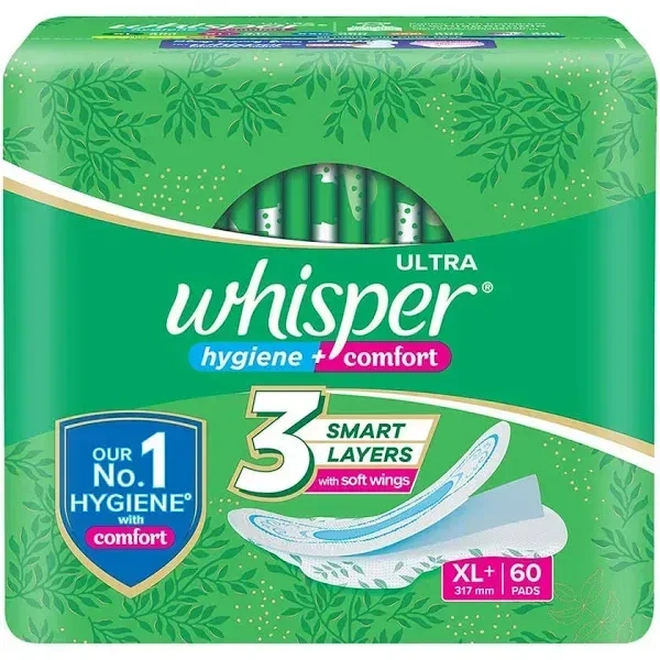 Whisper Ultra Clean Xl, 60 pcs - #REF!