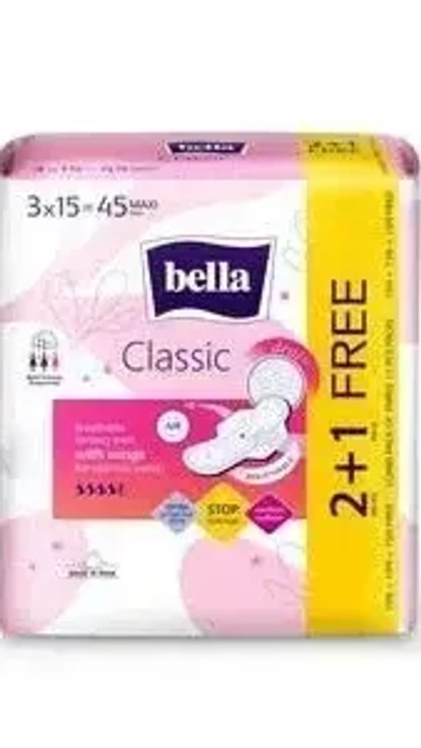 Bella Sanitary Pad Maxi Drai Wings15 Pads Buy 2 Get 1, 1 pcs - 1 pcs