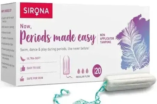 Sirona Premium Digital Tampon (Medium Flow) (20 Nos), 20 pcs - 20 pcs