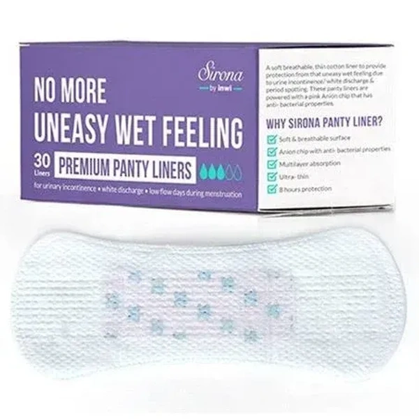 Sirona Ultra Thin Premium Panty Liners (Regular Flow) 30 Nos, 30 pads - 30 pads