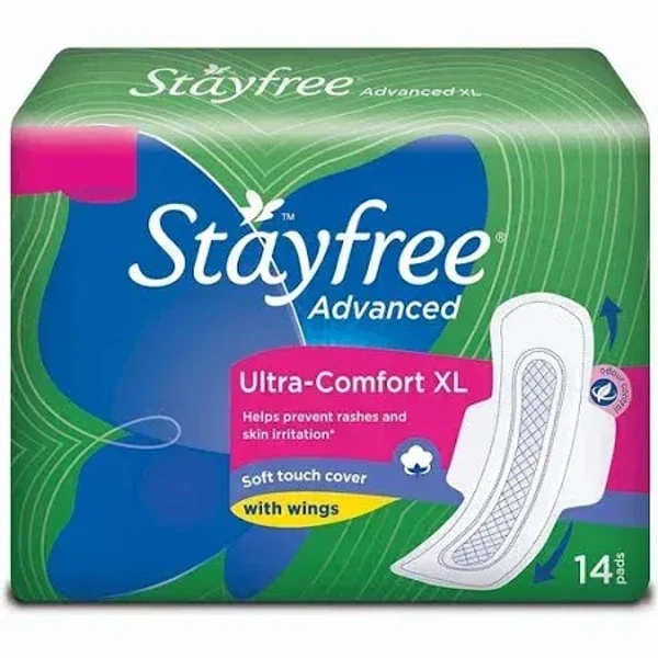StayFree Stayfree Advanced Ultra Comfort Xl, 14 Napkins - 14 Napkins