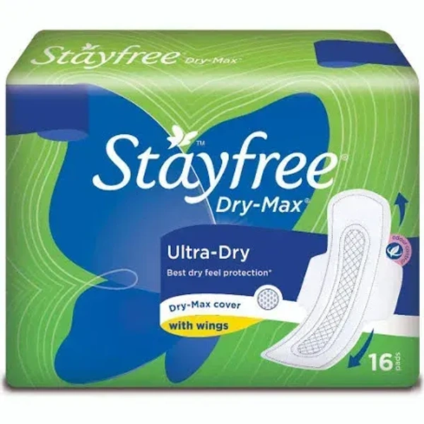 StayFree Stayfree Dry-Max Ultra Sanitary Pads, 16 pcs - 16 pcs