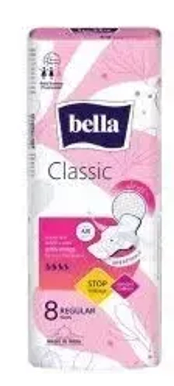 Bella Regular Drai Wings, 8 Pads - 8 Pads