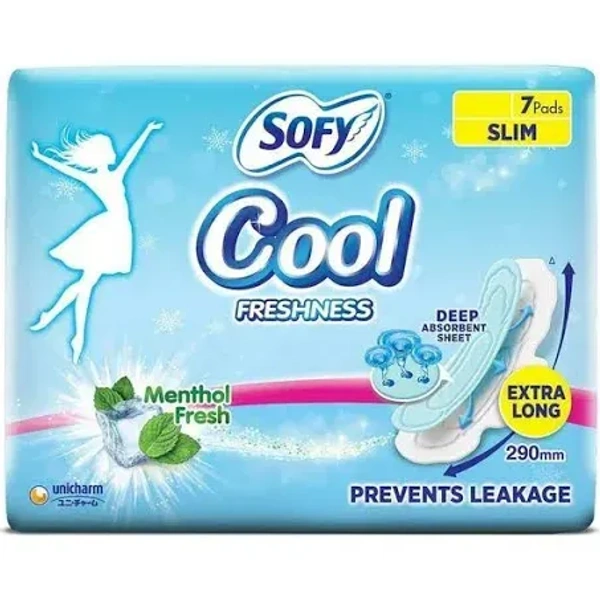 Sofy Cool Extra Long Sanitary Napkin - 7 Pcs - 7 Nos