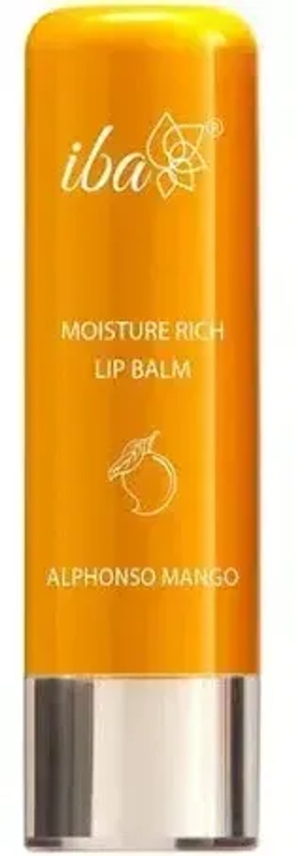 Iba Moisture Rich Lip Balm Alphonso Mango, 4.5g - 4.5g