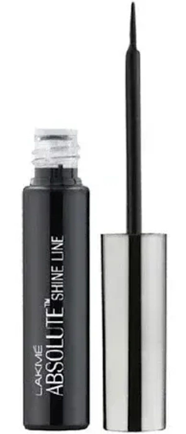 Lakme Absolute Shine Liquid Eye Liner Black, 4.5 ml