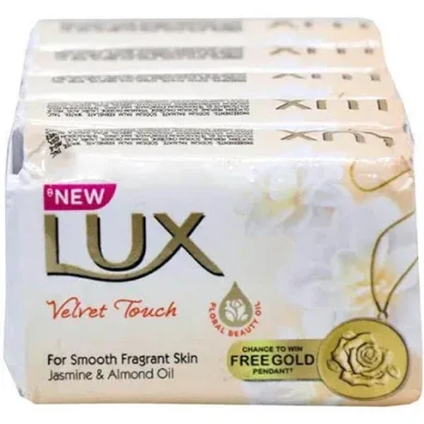 Lux Velvet Touch Soap (Buy 4 get 1 Free), 500g - 500g
