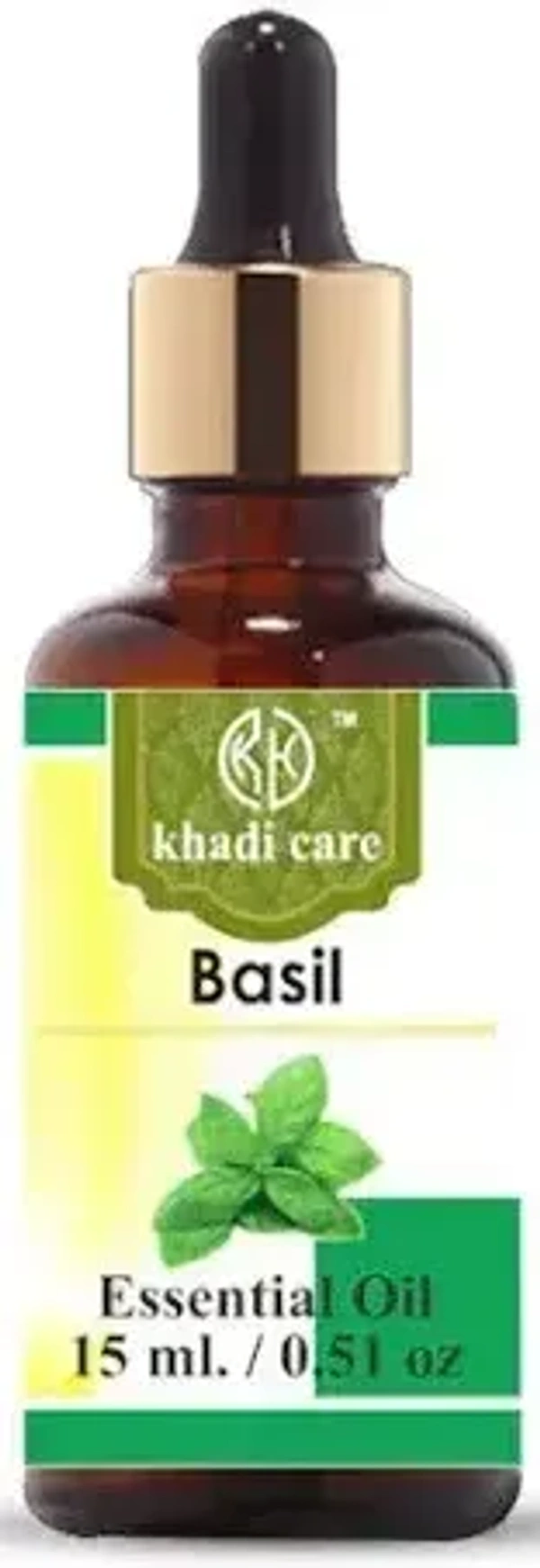 Khadi Herbal Basil Essential Oil, 15 ml - 15 ml
