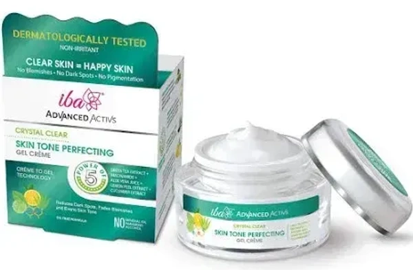 Iba Advanced Activs Crystal Clear Skin Tone Perfecting Gel Cream, 50g - 50g